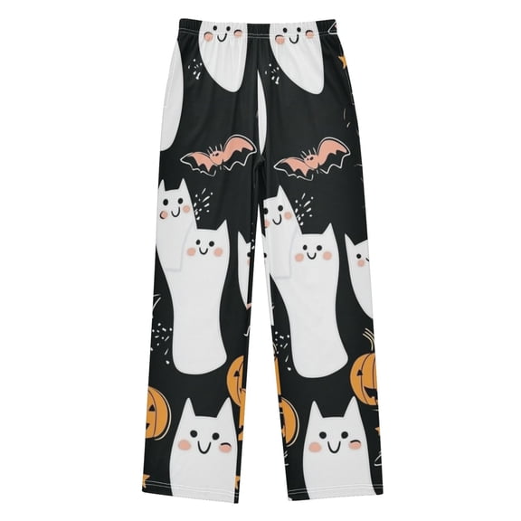 Halloween Seamless Pattern Pajama Pants Soft Lightweight Lounge Pants Bottoms Sleep Pants Warm Comfy