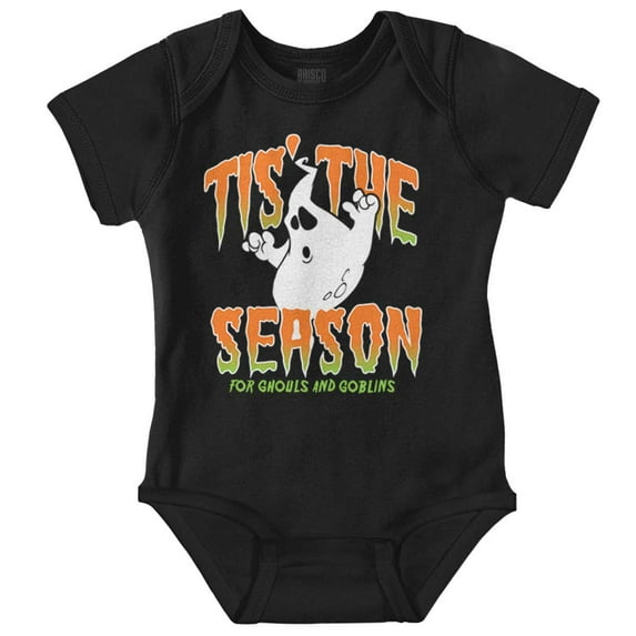 Halloween Season of Ghouls Goblins Romper Boys or Girls Infant Baby Brisco Brands 12M