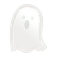 thumbnail image 1 of Halloween Serving Tray Ghost Shaped Snack Plate Durable PP Material for Party Decor Dining Tableware, 1 of 9