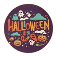 thumbnail image 1 of Halloween Set of 6PCS Cute Round Coasters, Microfiber Leather Drink Coasters, 4.3x4.3 Inch Table Coasters for Drinks, Coasters for Home and Kitchen Decor., 1 of 6