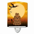 thumbnail image 1 of Caroline's Treasures BB4352CNL Halloween Shih Tzu Silver Chocolate Ceramic Night Light, 6x4x3", multicolor, 1 of 2