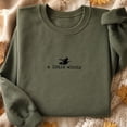 thumbnail image 1 of Halloween Shirt, A Little Witchy Sweatshirt, Minimalist Witch Hoodie, Spooky Season T-Shirt, Cute Halloween Gift for Women and Friends, 1 of 9