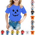 thumbnail image 1 of Halloween Shirt Boys & Girls Crewneck Short Sleeve Graphic Tshirts Boy Girl Halloween Outfit 1-2 Years, 1 of 4