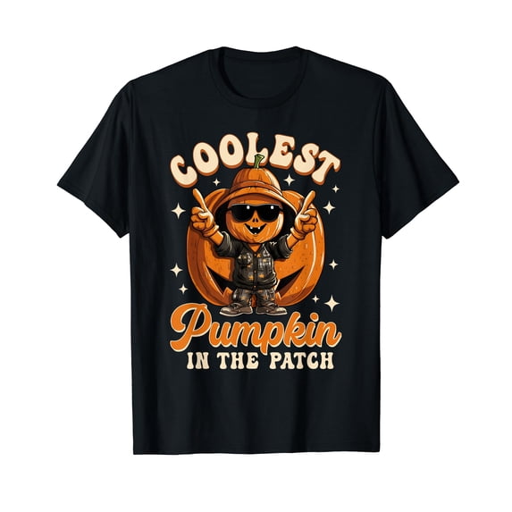 Halloween Shirt Boys Girls Kids Coolest Pumpkin In The Patch T-Shirt