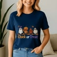 thumbnail image 1 of Halloween Shirt,Chick Or Treat Halloween Witch Spooky Chicken Farmer, Happy Halloween Shirt , Ghost Pumpkin Tshirt, Funny Holiday Gift,Horror Witchy, 1 of 5