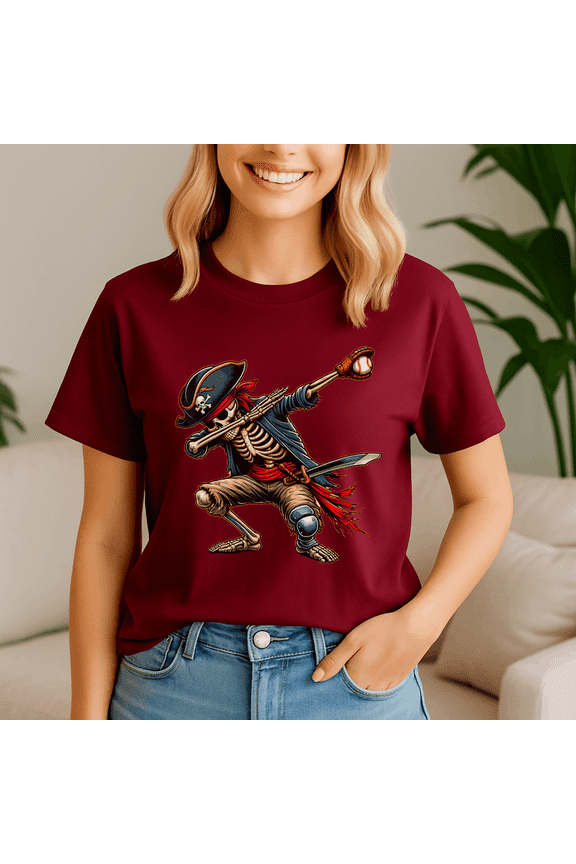 Halloween Shirt,Dab Skeleton Dabbing Skeleton Pirate, Spooky Season Tee, Happy Halloween Shirt , Ghost Pumpkin Tshirt, Funny Holiday Gift,Horror Witchy