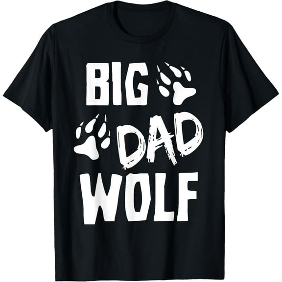 Halloween Shirt Dad Men Funny Costume Daddy Big Dad Wolf T-Shirt