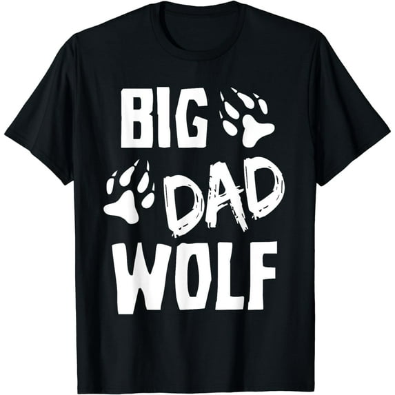 Halloween Shirt Dad Men Funny Costume Daddy Big Dad Wolf T-Shirt