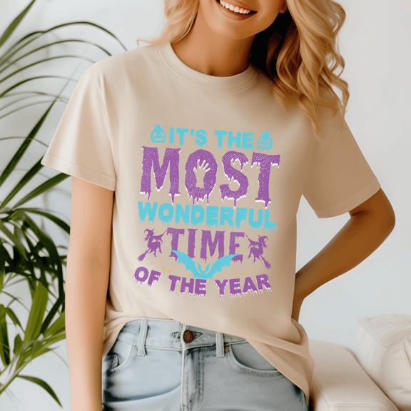 Halloween Shirt ,It The Most Wonderful Time Of The Year, Spooky Season Tee, Happy Halloween, Ghost Pumpkin Tshirt, Funny Holiday Gift,Horror Witchy