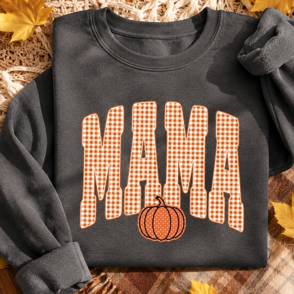 Halloween Shirt, Mama Pumpkin Fall Sweatshirt, Cute Mama Hoodie, Autumn Pumpkin Graphic Tee, Halloween Mom Gift, Cozy Fall Outfit for Her