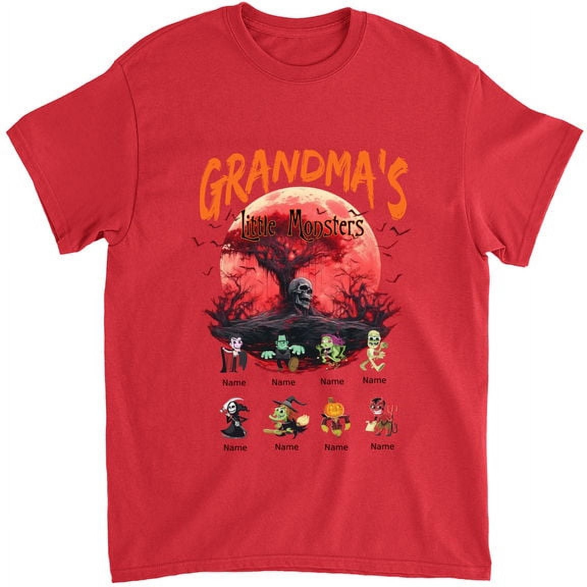 Halloween Shirt Personalized Grandma'S Little Monsters Halloween