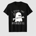 thumbnail image 1 of Halloween Shirt Women Ghost Shirts Nurse Spooky Tee Tops | I Found This Humerus Ghost Shirt Funny Nurse Spooky Graphic Tee, 1 of 7