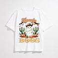 thumbnail image 1 of Halloween Shirt for Kids with Cowboy Ghost Cactus and Pumpkin Graphic, Short Sleeve for Boys and Girls, 1 of 6