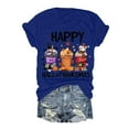 Halloween Shirts 2024 Fashion Trendy Festive Women's Print Short Sleeve