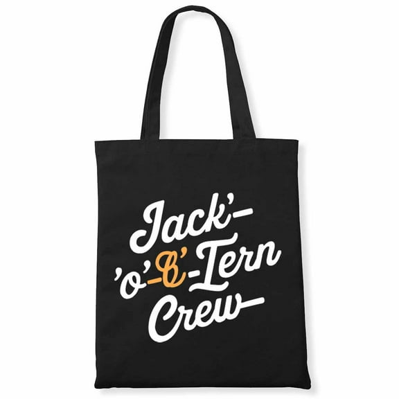 Halloween Shirts For Boys Kids Jack-O'-Lol-tern Crew Tote Canvas Bag Costume Canvas Bag 1Pc
