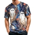 thumbnail image 1 of Halloween Shirts Mens Short Sleeve Funny Halloween Graphic Tees Crewneck Pumpkin Print Halloween Tops Shirt for Men, 1 of 5