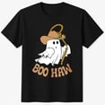 thumbnail image 1 of Halloween Shirts for Kids, Boo Haw Cowboy Ghost Graphic Western Halloween T-Shirt, 1 of 5