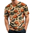 thumbnail image 1 of Halloween Shirts for Men - Graphic Tees Short Sleeve Crewneck Halloween Print Tops Casual Funny Halloween Mens Shirt Costumes, 1 of 5
