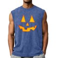 thumbnail image 1 of Halloween Shirts for Men Tank Top Shirts Mens Muscle Sleeveless Halloween Pumpkin Acid Wash Tank Top Gym Workout Shirt, 1 of 3