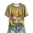 thumbnail image 1 of Halloween Shirts for Women Graphic T Shirt Crewneck Tee Tops Casual Clothes, 1 of 5