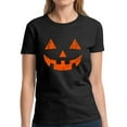 thumbnail image 1 of Halloween Shirts for Women Jack O'Lantern Scary Pumpkin Face Graphic Tee - S M L XL 2XL 3XL, 1 of 2