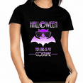 thumbnail image 1 of Halloween Shirts for Women Plus Size 1X 2X 3X 4X 5X Purple Bat Halloween Costumes for Plus Size Women, 1 of 6
