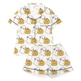 thumbnail image 1 of Halloween Short Sleeve Pajamas 2 Piece Set, B·oys G`irls Sugar Skull Pumpkin Print Sleepwear, Loungewear Home Wear Multiple Sizes 80-160, 1 of 5