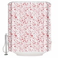 thumbnail image 1 of Halloween Shower Curtain Set ，Waterproof Fabric Shower Curtains Red Blood Drop Shower Curtains for Bathroom,Bathroom Decor 60"x72", 1 of 6