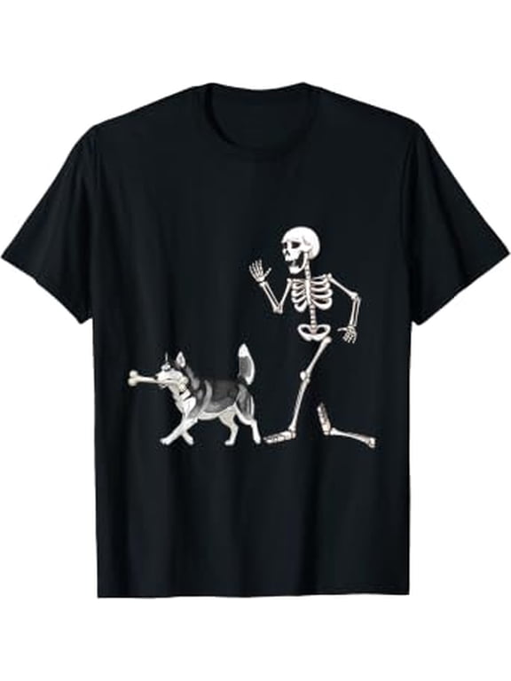 Halloween Siberian Husky Dog Graphic T-Shirt