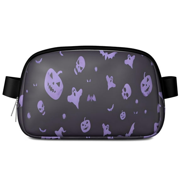 Halloween Silhouette Pattern Cute Fanny Packs for Women,Travel Waterproof Crossbody Fanny Bags Waist Purse for Women Anti Theft Adjustable Strap for Running Travel Cycling
