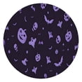 thumbnail image 1 of Halloween Purple Spooky Icons Round Fitted Tablecloth with Elastic Edge,Dining Table Cover Waterproof,Outdoor Round Tablecloth for Camping,Dining,Indoor and Outdoor, 1 of 7