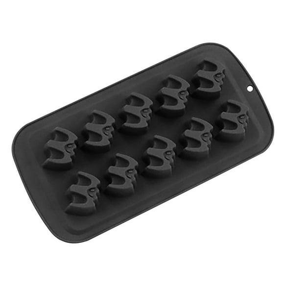 Halloween Silicone Chocolate Molds, Bat Shape Baking Molds for Halloween Party Chocolate Jelly Soap Fondant Candy Candles Pastry Gummies Cake Decorating