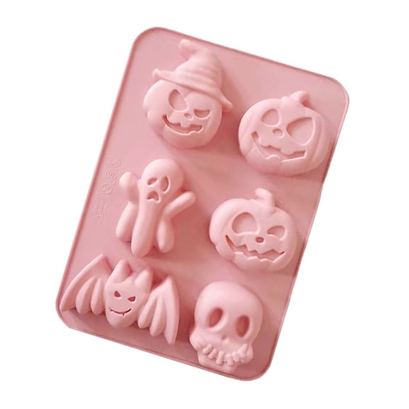 Halloween Silicone Halloween Clay Cartoon Cute Modeling Silicone Home Handmade DIY Baking Making Cake Soap Drop Glue Valentines Day Soap Small Heart Shaped Pan Tall Cake Pan with Removable Bottom