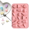 thumbnail image 1 of Halloween Silicone Mold, 18-Cavity Silicone Chocolate Mold, 3D Halloween Mold, Skull Pumpkin Bat Mold, Non Stick Gummy Mold, Halloween Silicone Mold for Chocolate Candy Gummy Jelly Baking, Light Pink, 1 of 5