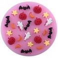 thumbnail image 1 of Halloween Silicone Mold, Pumpkins Bats Ghosts Cake Mold Cupcake Chocolate Fondant Mold Jelly Shots Candy Desserts Mold for Halloween Party, 1 of 7