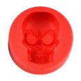 thumbnail image 1 of Halloween Silicone Molds for Baking, 3D Skull Cake Pan Mold, Nonstick Halloween Skeleton Mold for Soap Ice Cupcake (Red), 1 of 4