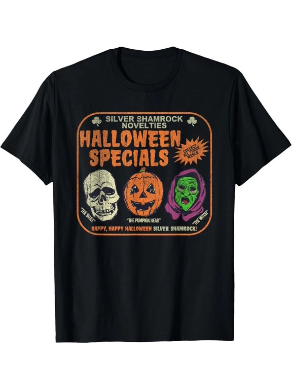 Halloween Silver Shamrock Novelties Specials Holiday T-Shirt, Size S-5XL