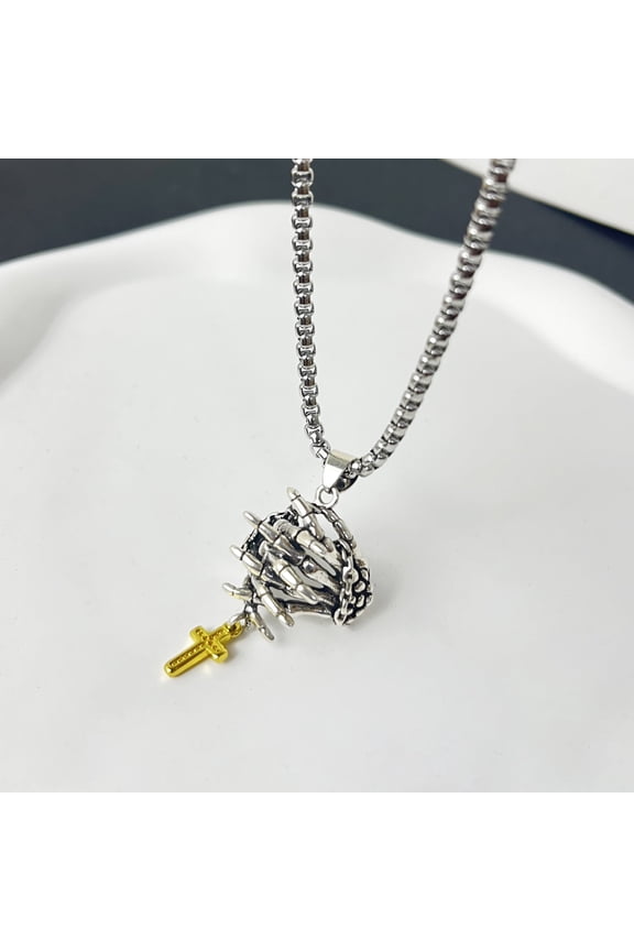 Halloween Silver Vintage Necklaces, Anniversary Gifts, Metal Decorations for Men and Women, Personalized Silver Jewelry