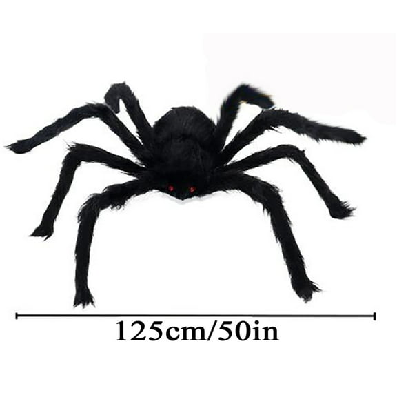 Halloween Simulation Skull Big Spider 125cm Spider Ornament for Halloween Festive Home Accents