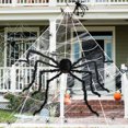 thumbnail image 1 of Halloween Simulation Spider Web Kit Nylon Red Eye Big Spider Mini Spider Horror Theme Decoration Props, 1 of 9