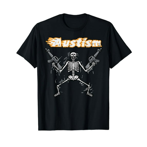 Halloween Skeleton Autism Costume Boy Kids Toddler Men Youth T-Shirt