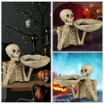 thumbnail image 1 of Halloween Skeleton Candy Bowl Modern Household Serving Tray Platter Decoration Skeleton Design for Nuts Candy Fruit Appetizers Plates Serving Dish Ornament Sundries Holding Tray Halloween Party, 1 of 9