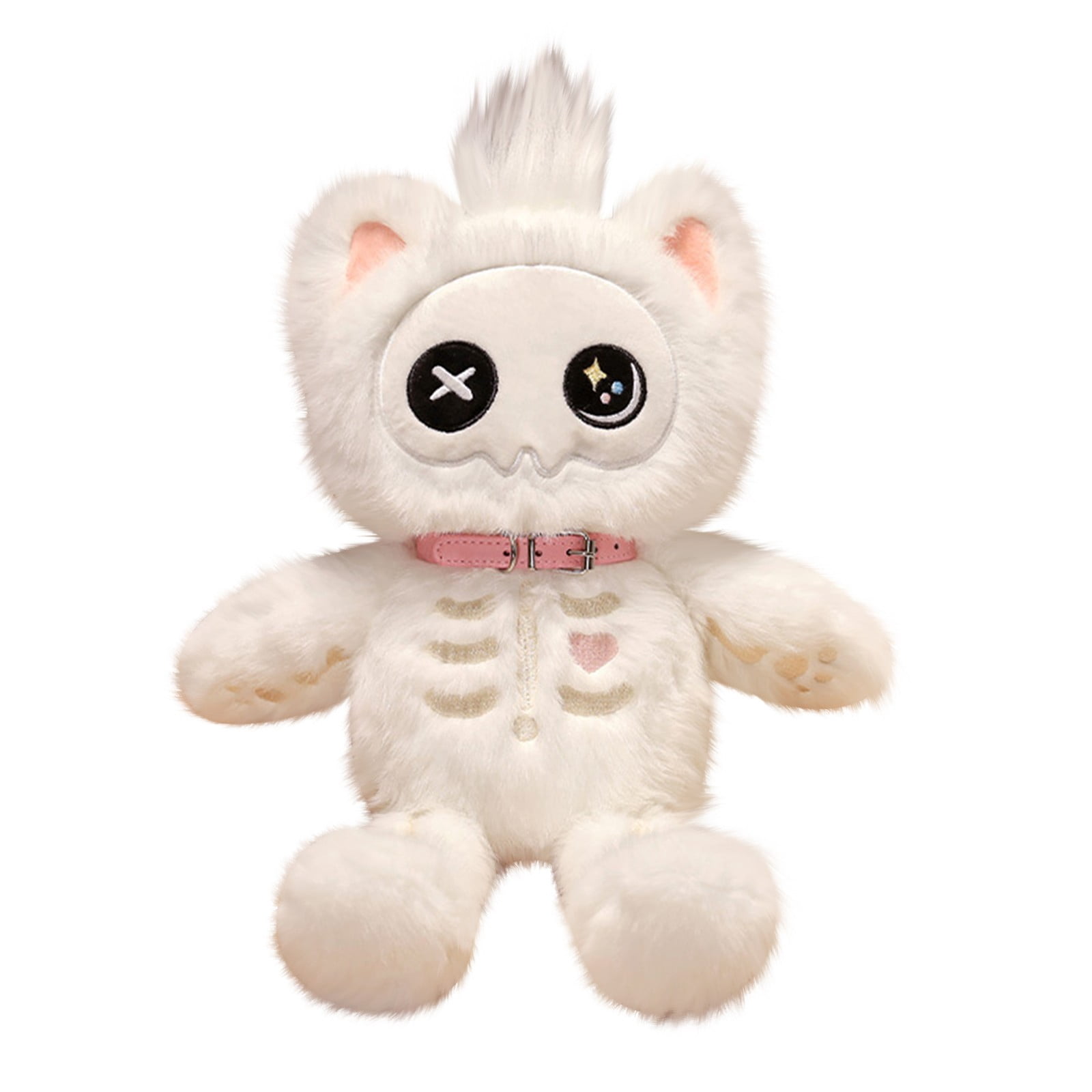 Halloween Skeleton Cat Plush Toy 15.7in – White Skeleton Cat Plush Toy ...