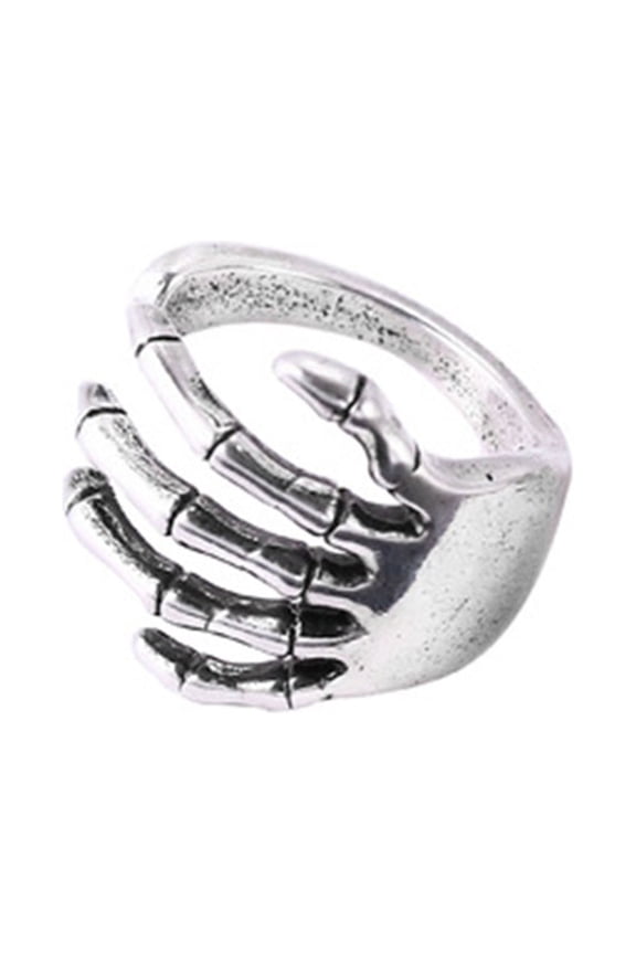 Halloween Skeleton Claw Scary Gothic Punk Cool Witch Dragon Viking Hand Bone Wednesday Scythe Ear Wrap Earrings No Piercing Jewelry