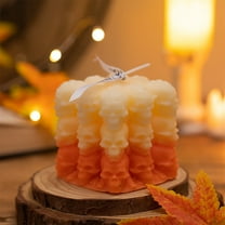 Halloween Skeleton Cubes Scented Candle Soy Wax Blend Handmade Design For Festive Ambiance Aromatherapy Use Measuring 2.36x2.36x2.36 Inches
