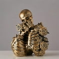 Halloween Skeleton Cute Halloween Decorations Couple Sculpture Home