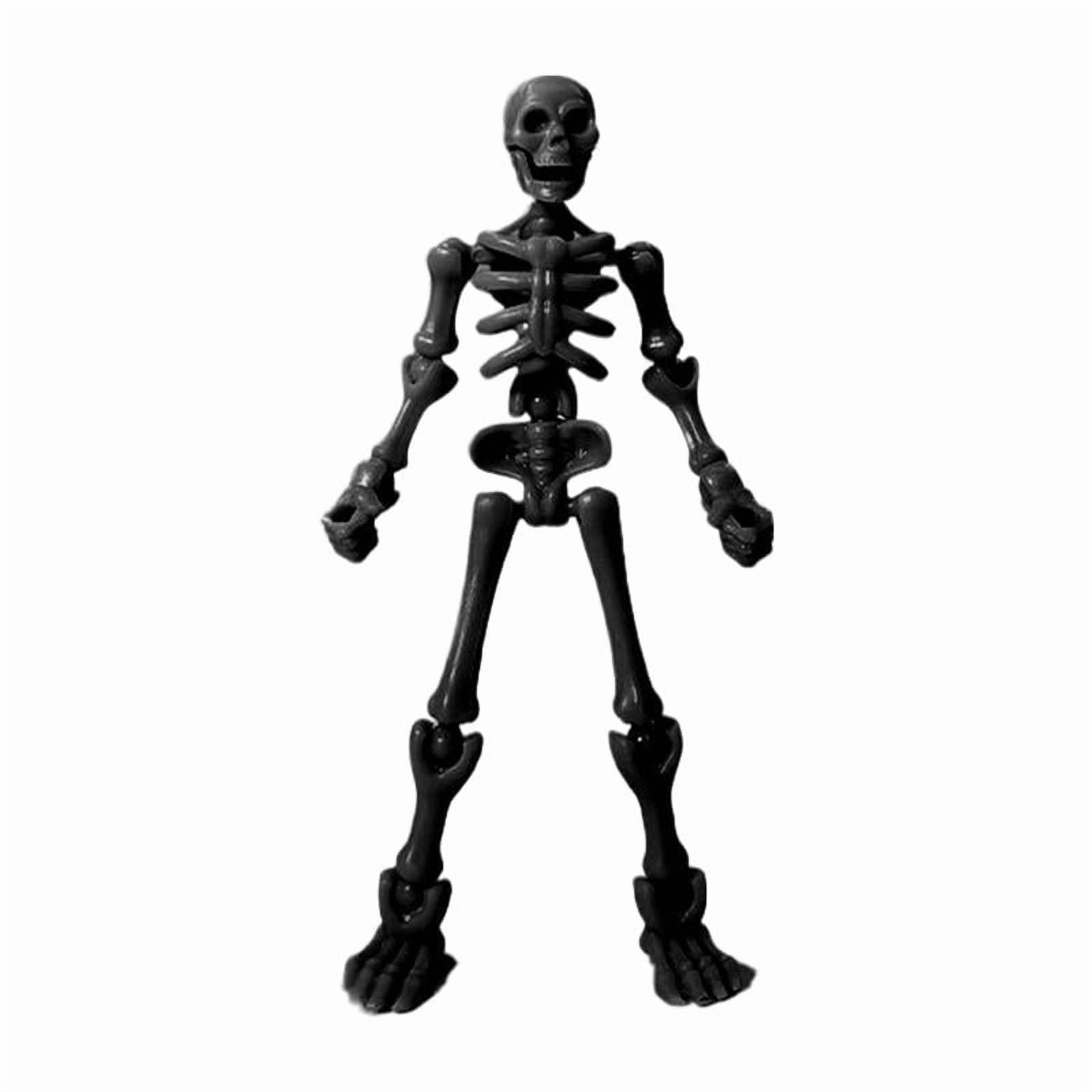 Halloween Skeleton Figure, 13cm DIY Skeleton Assembly Toy, Movable ...