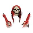 thumbnail image 1 of Halloween Skeleton Ghosts Decorations,Halloween Skeleton Decor,Halloween Scary Ghost Props,Outdoor Halloween Decorations Skull and Skeleton Ground Breakers,Terrifying Gravestone Scenes 2 Options, 1 of 5