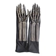 thumbnail image 1 of Halloween Skeleton Gloves, Glow-in-the-Dark Finger Bone Costume Gloves for Cosplay and Parties, 1 of 7