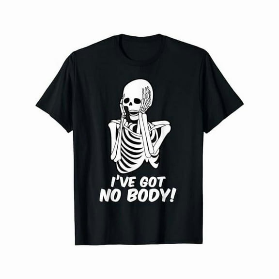 Halloween Skeleton Graphic Tee T Shirt Top Funny Design Casual Short Sleeve Crew Neck Black S-5XL